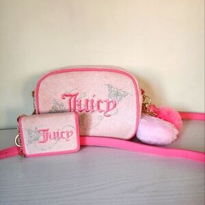 Juicy Couture Pink Crossbody And Wallet